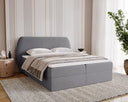 Lit boxspring Pure en Velours avec espace de rangement