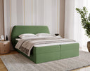 Lit boxspring Pure en Velours avec espace de rangement