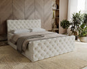 Lit boxspring Chester Velours avec rangement