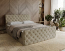 Lit boxspring Chester Velours avec rangement