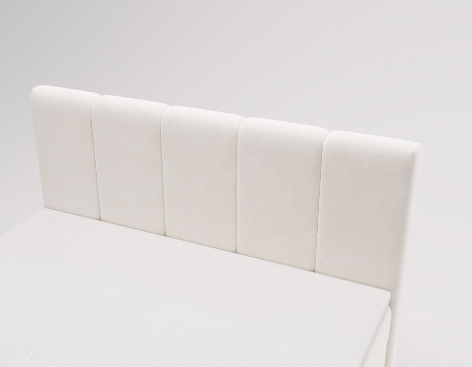 Lit boxspring Celeste Velours avec espace de rangement