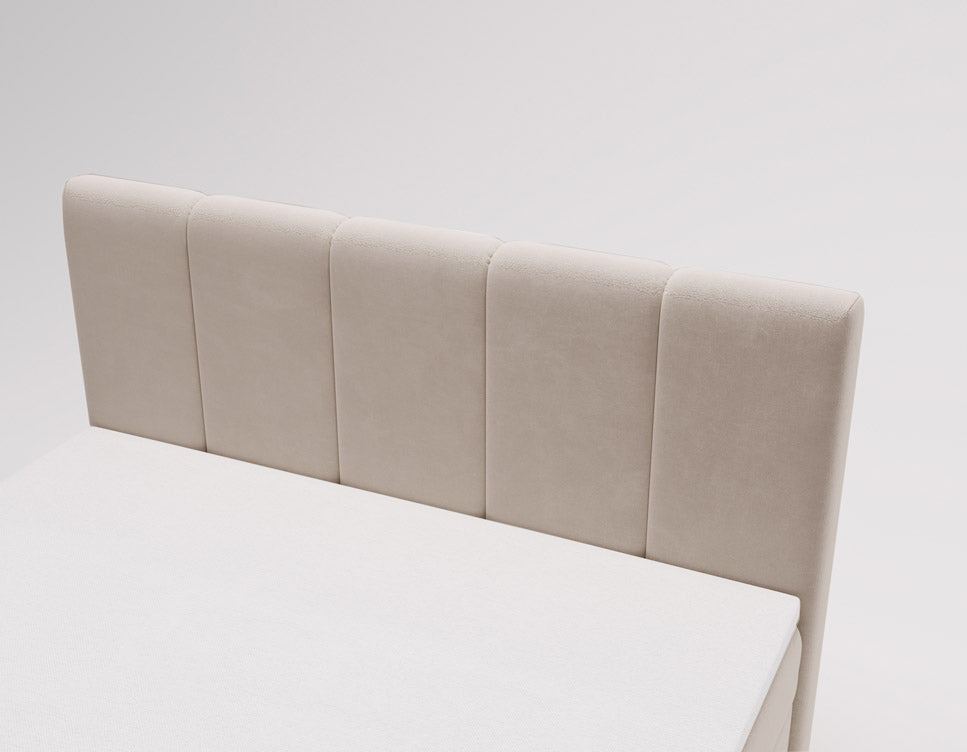 Lit boxspring Celeste Velours avec espace de rangement
