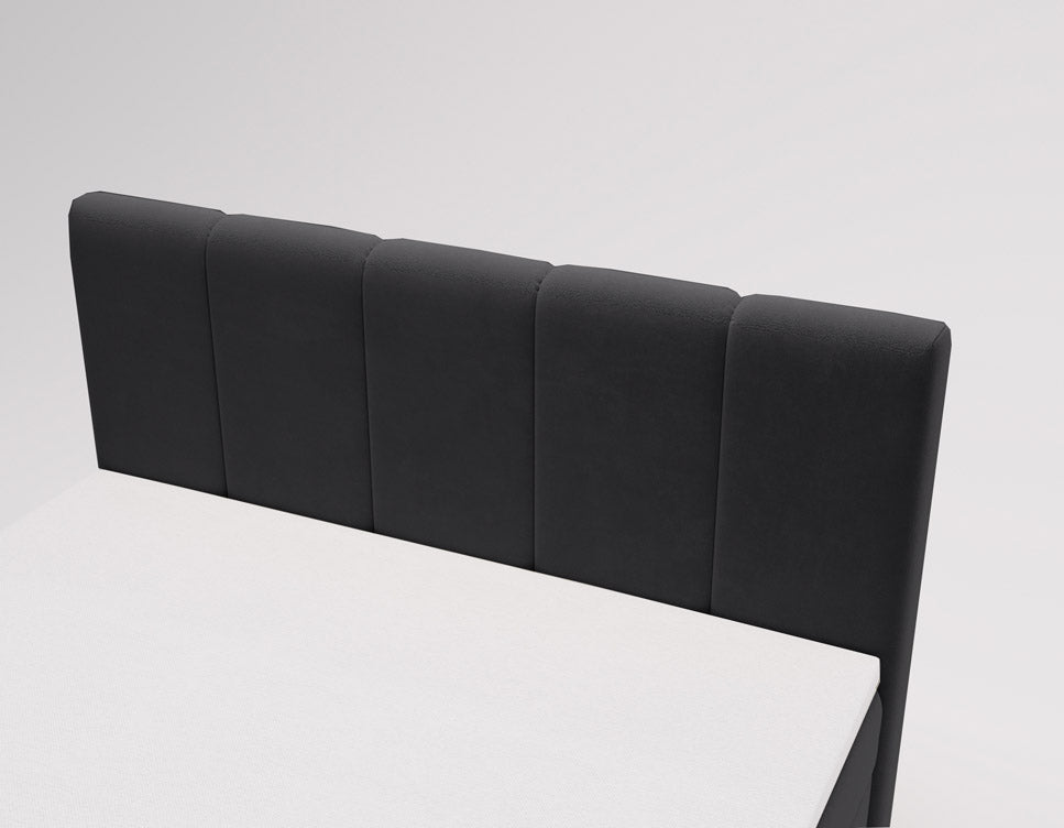 Lit boxspring Celeste Velours avec espace de rangement