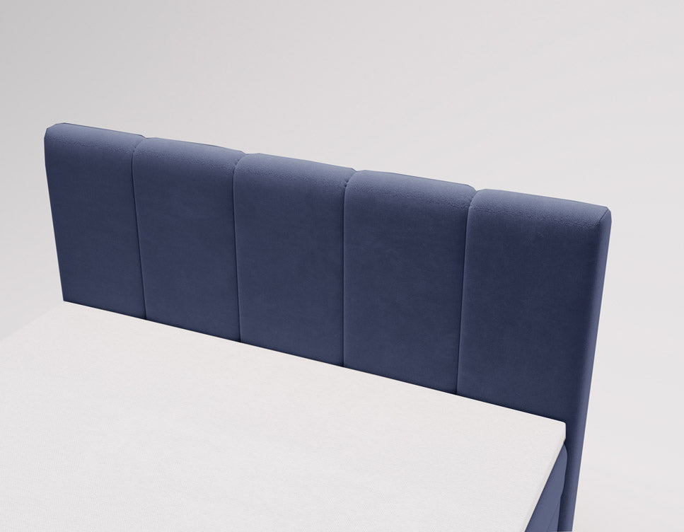 Lit boxspring Celeste Velours avec espace de rangement
