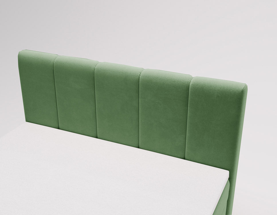 Lit boxspring Celeste Velours avec espace de rangement
