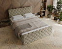Lit boxspring Chester Velours avec rangement