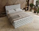 Lit boxspring Chester Velours avec rangement