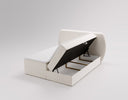 Lit boxspring Pure en Velours avec espace de rangement