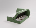 Lit boxspring Pure en Velours avec espace de rangement