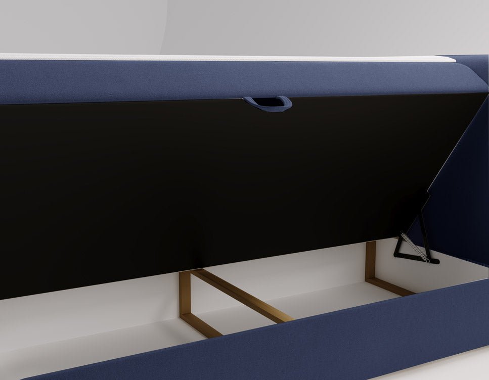 Lit boxspring Celeste Velours avec espace de rangement