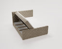 Lit boxspring Chester Velours avec rangement