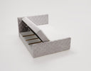 Lit boxspring Chester Velours avec rangement