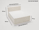 Lit boxspring Chester Velours avec rangement