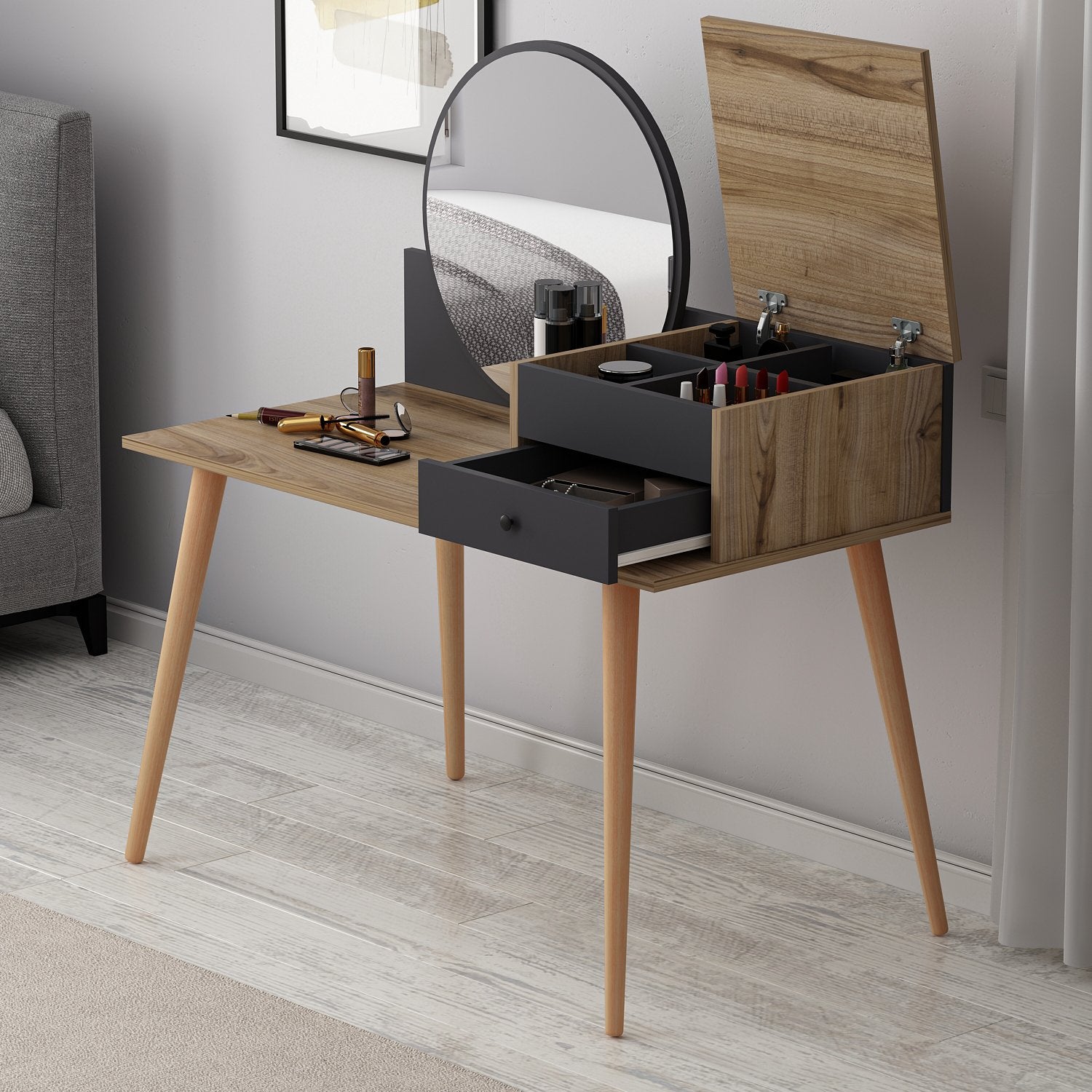 Coiffeuse design Angel incluant un miroir
