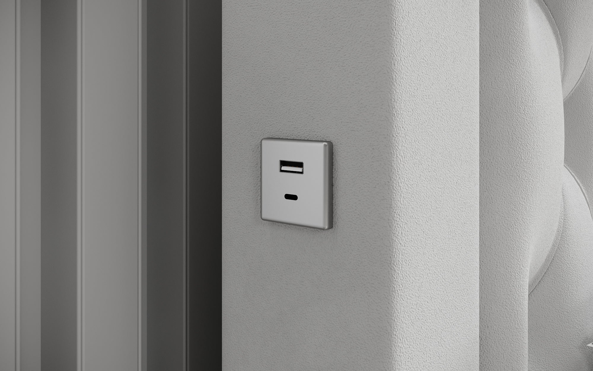 Lit design Ida avec RGB, USB et espace de rangement