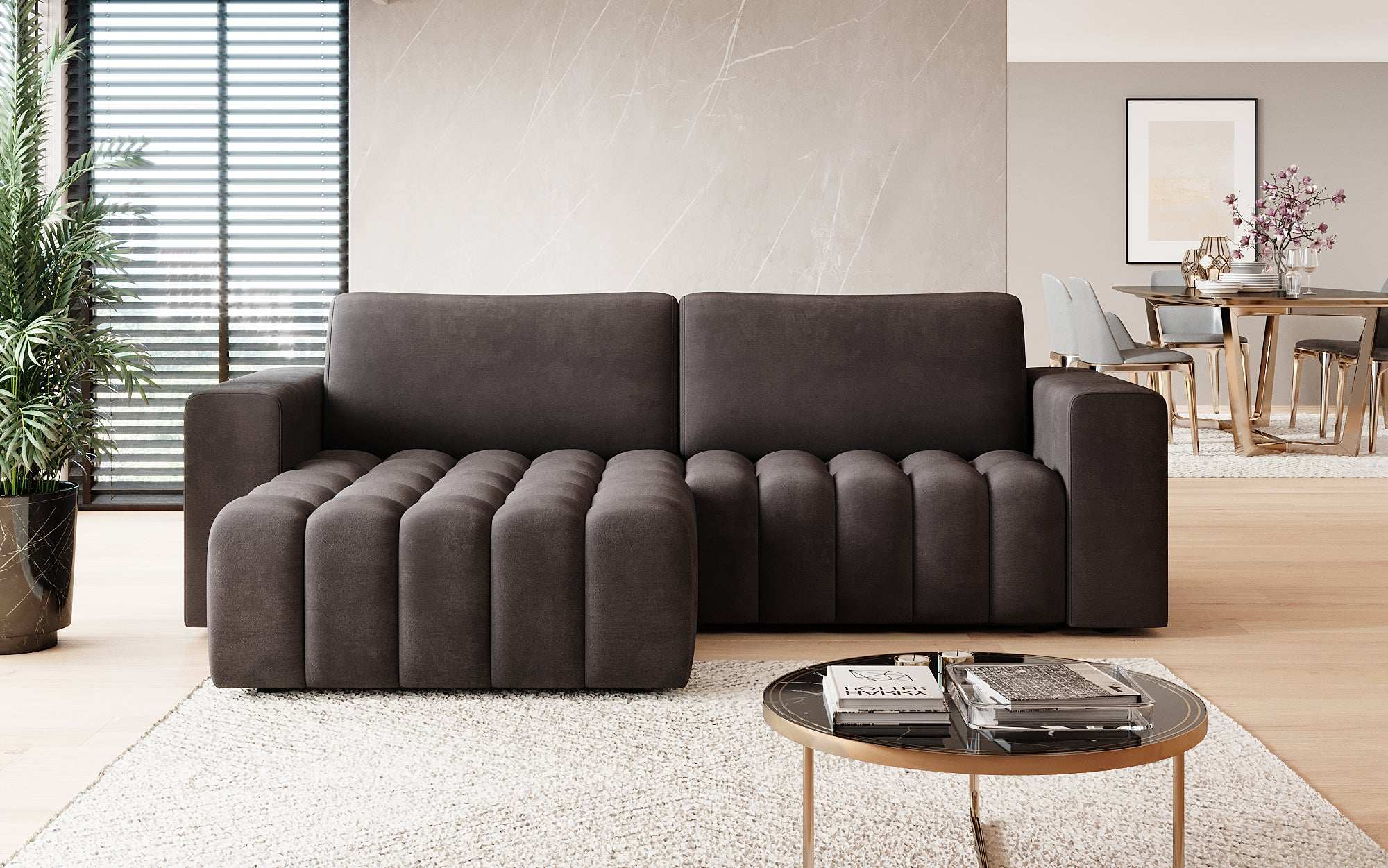 Canapé designer Tirina avec fonction couchage