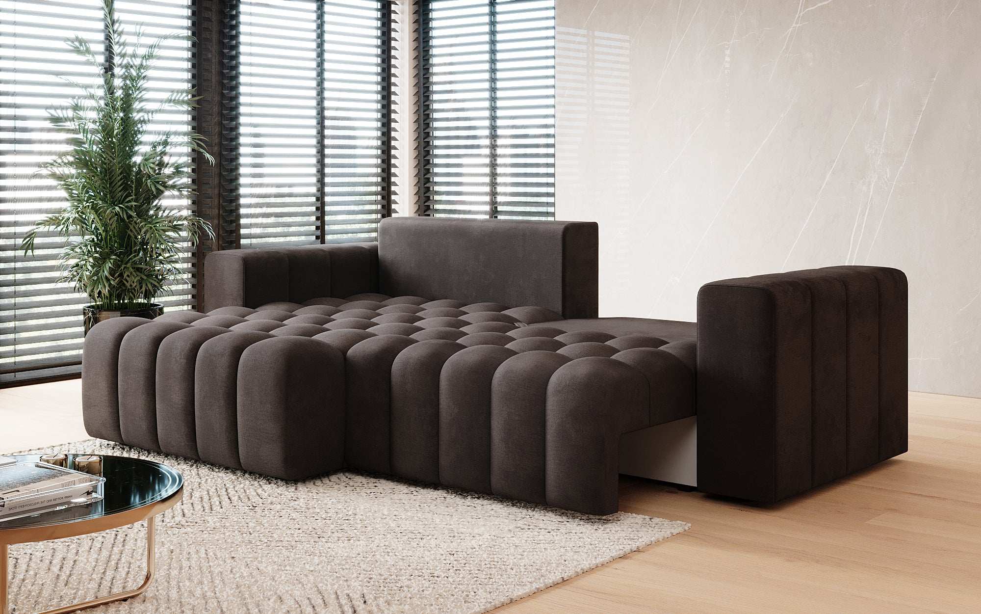 Canapé designer Tirina avec fonction couchage