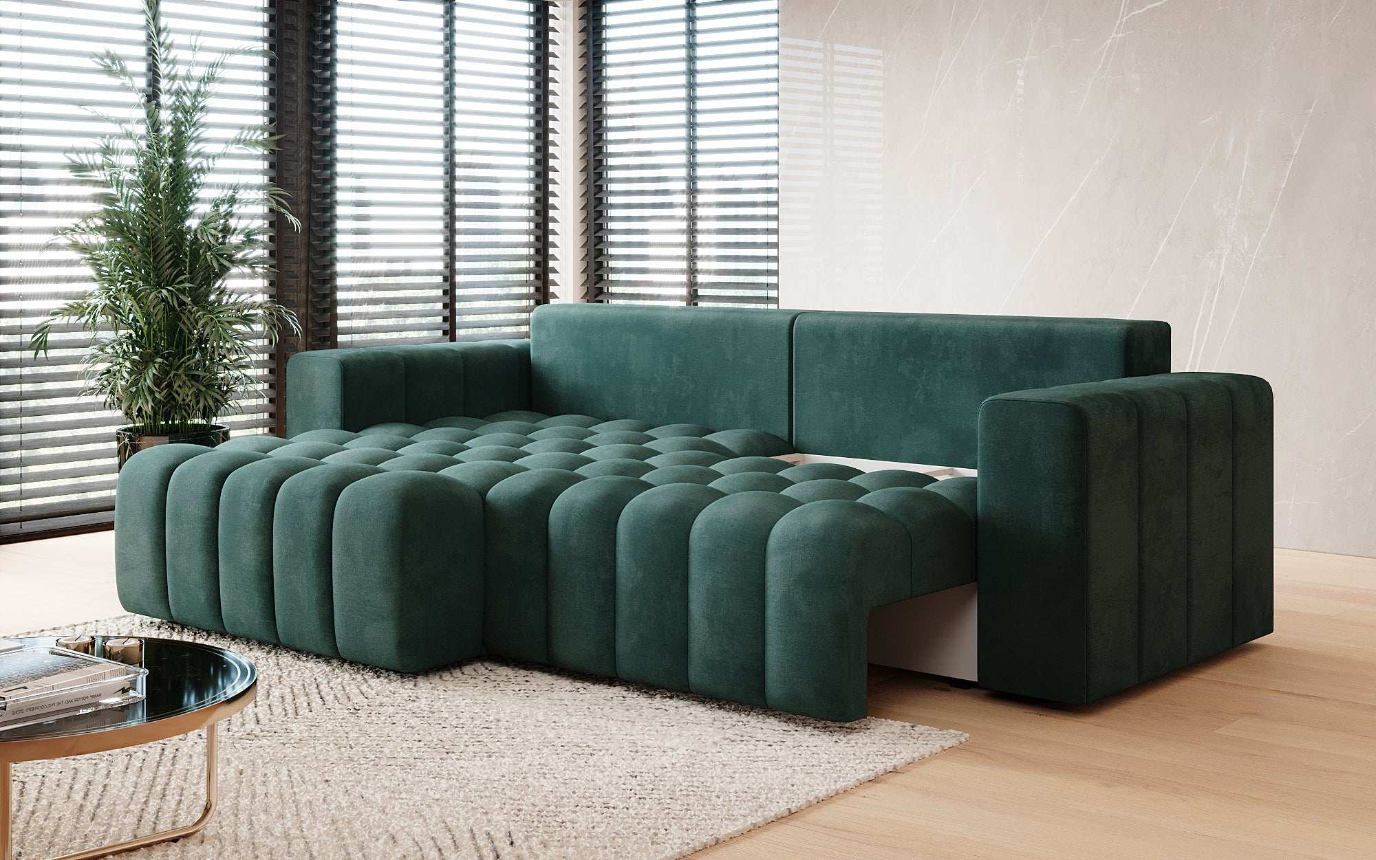 Canapé designer Tirina avec fonction couchage