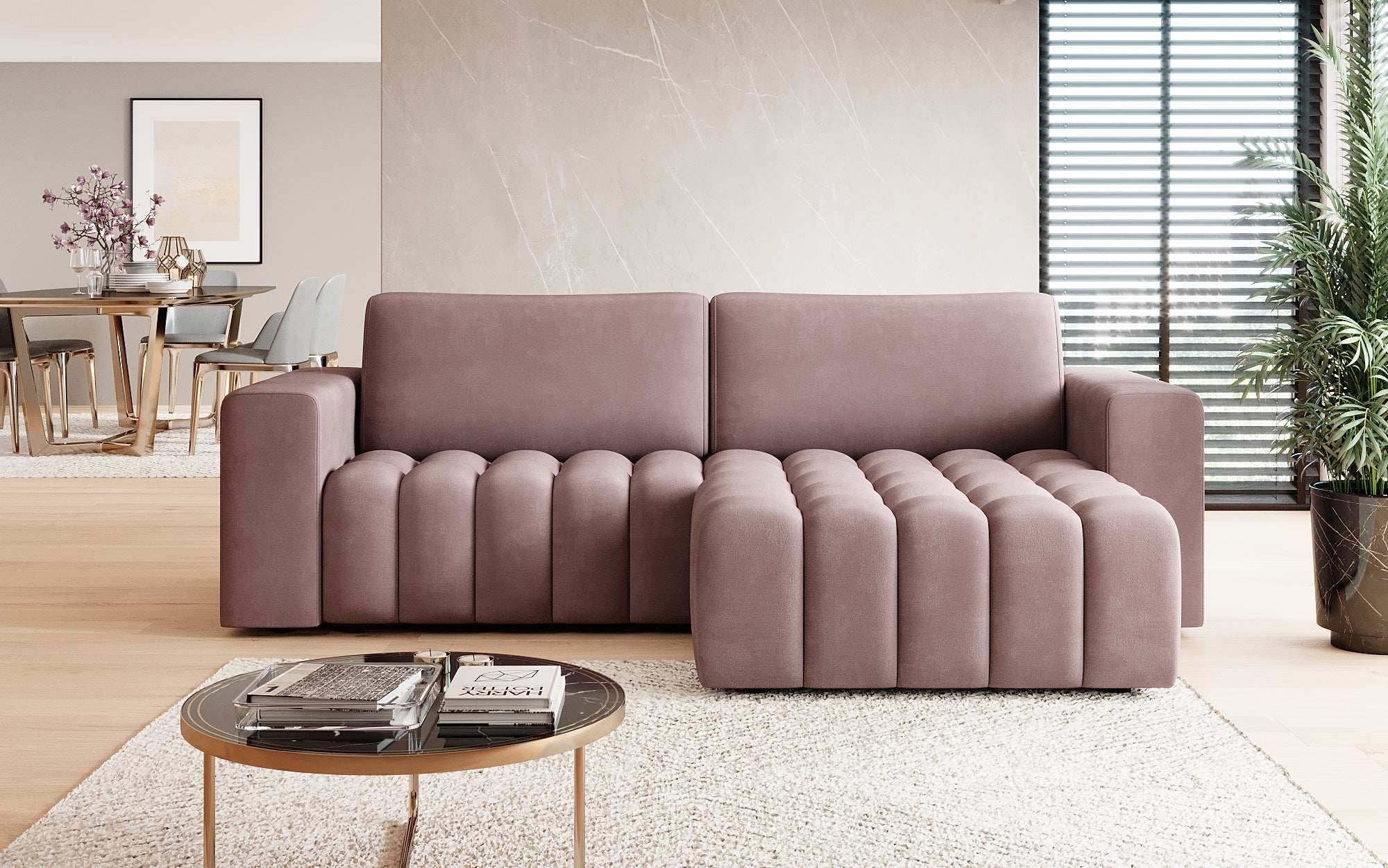 Canapé designer Tirina avec fonction couchage