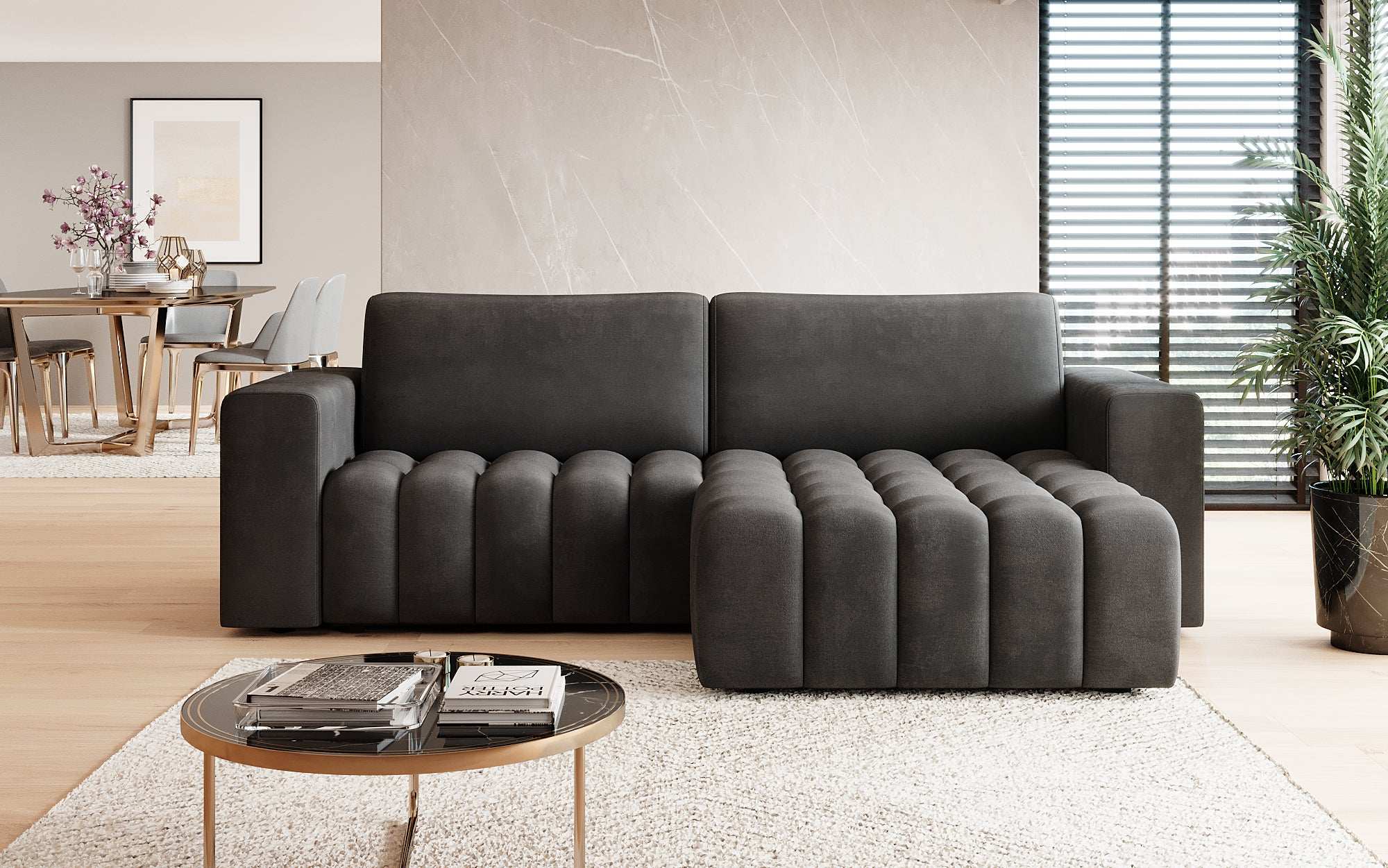 Canapé designer Tirina avec fonction couchage
