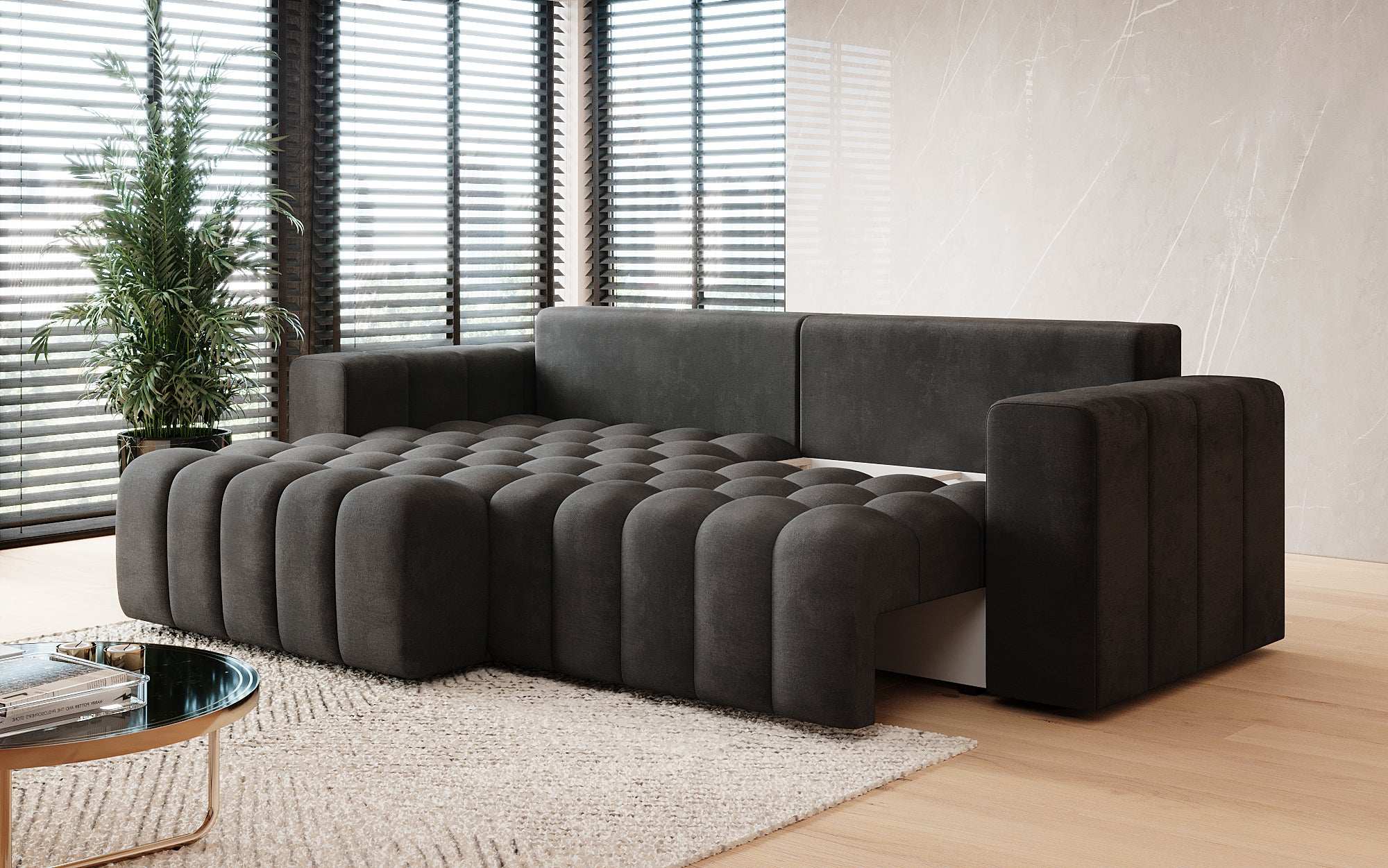 Canapé designer Tirina avec fonction couchage