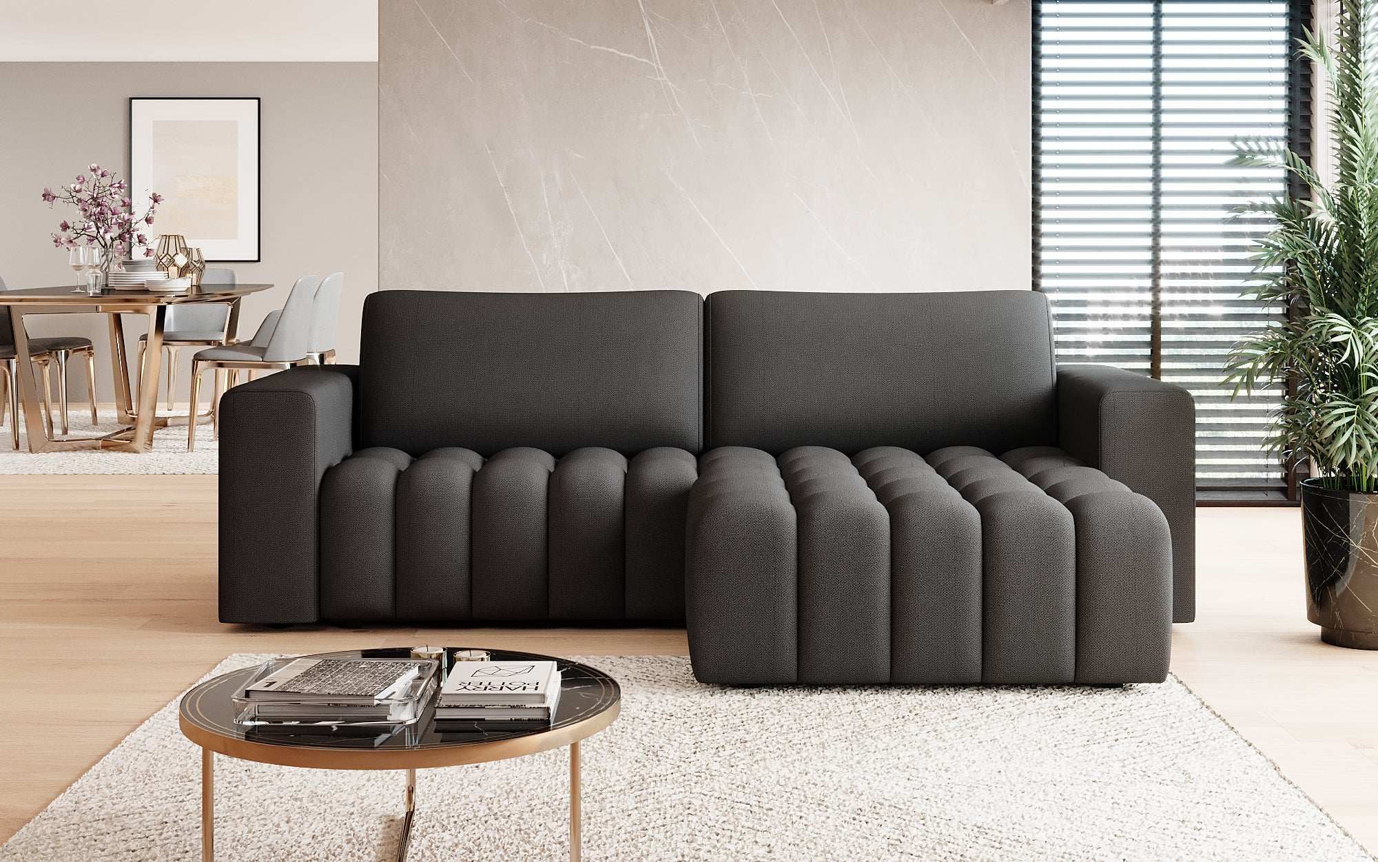 Canapé designer Tirina avec fonction couchage
