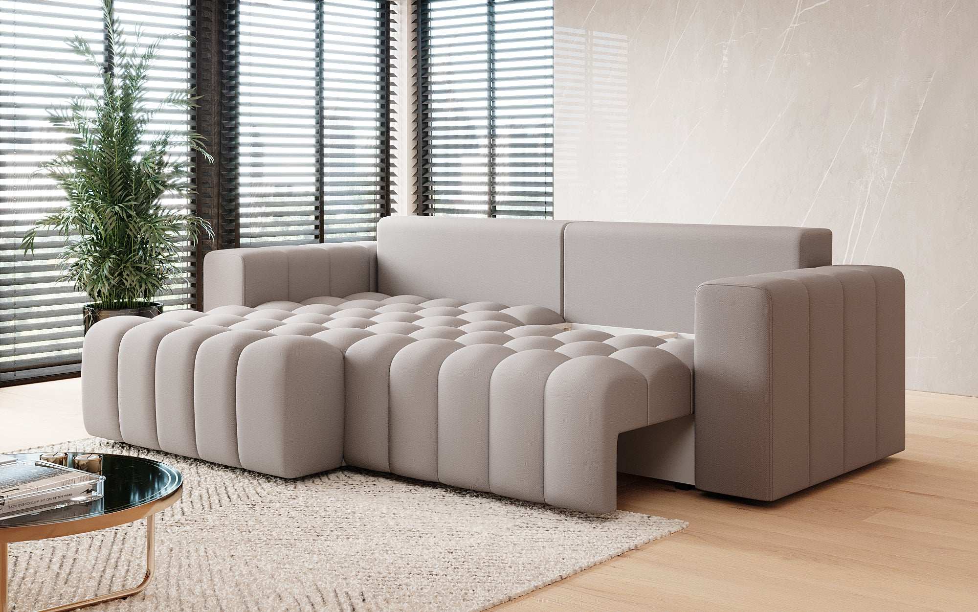 Canapé designer Tirina avec fonction couchage