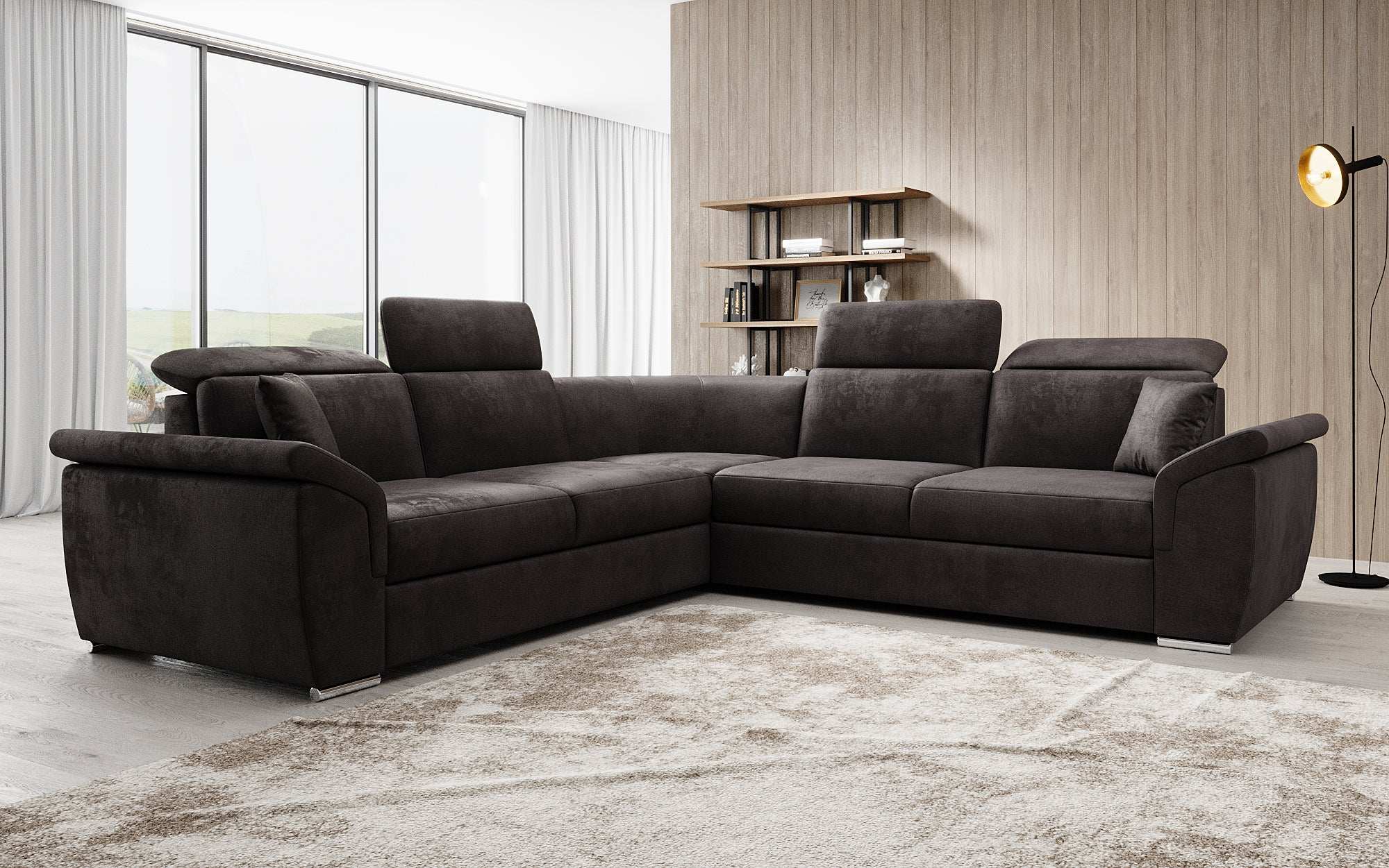Designer Sofa Fernando met slaapfunctie en opbergruimte