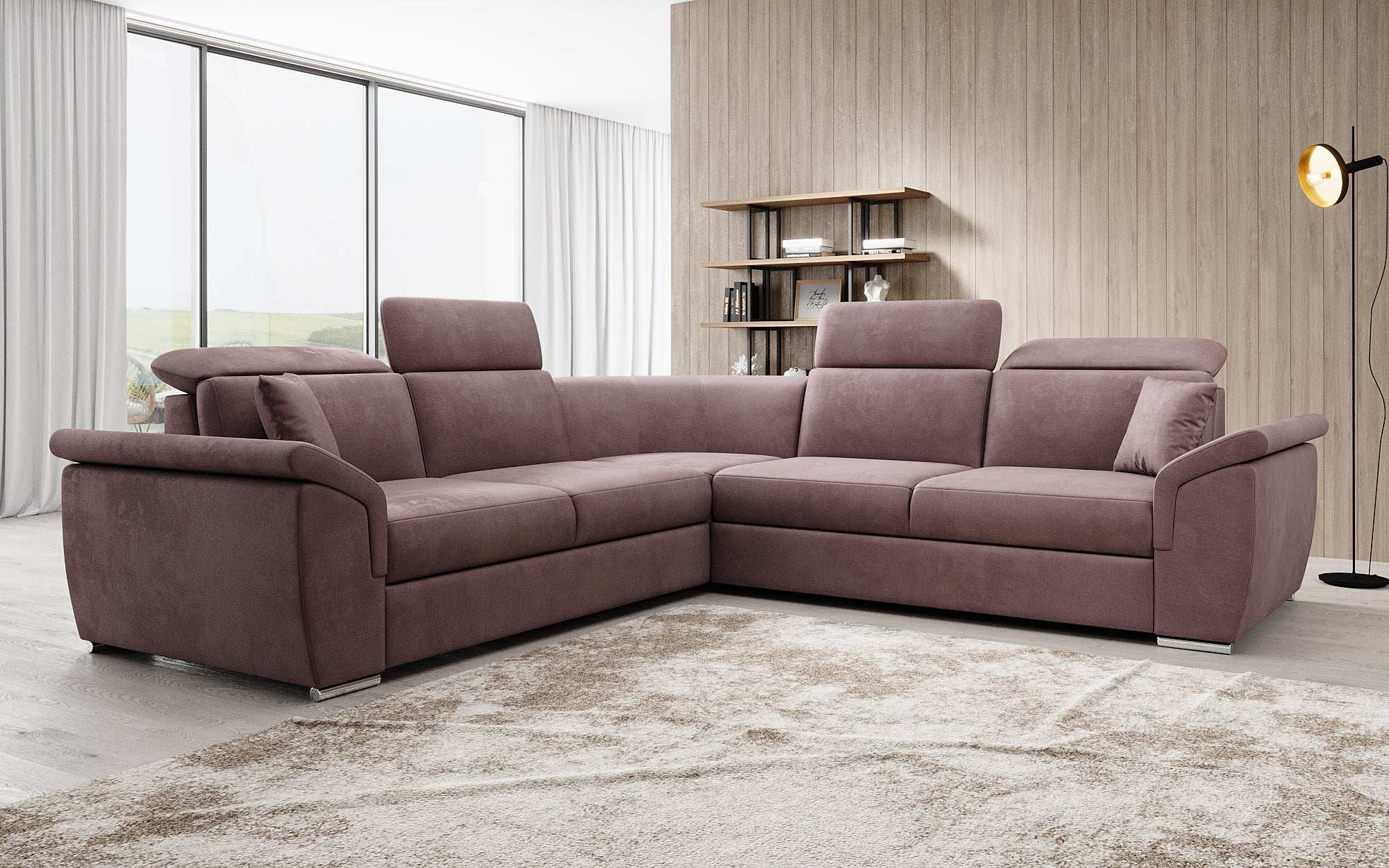 Designer Sofa Fernando met slaapfunctie en opbergruimte