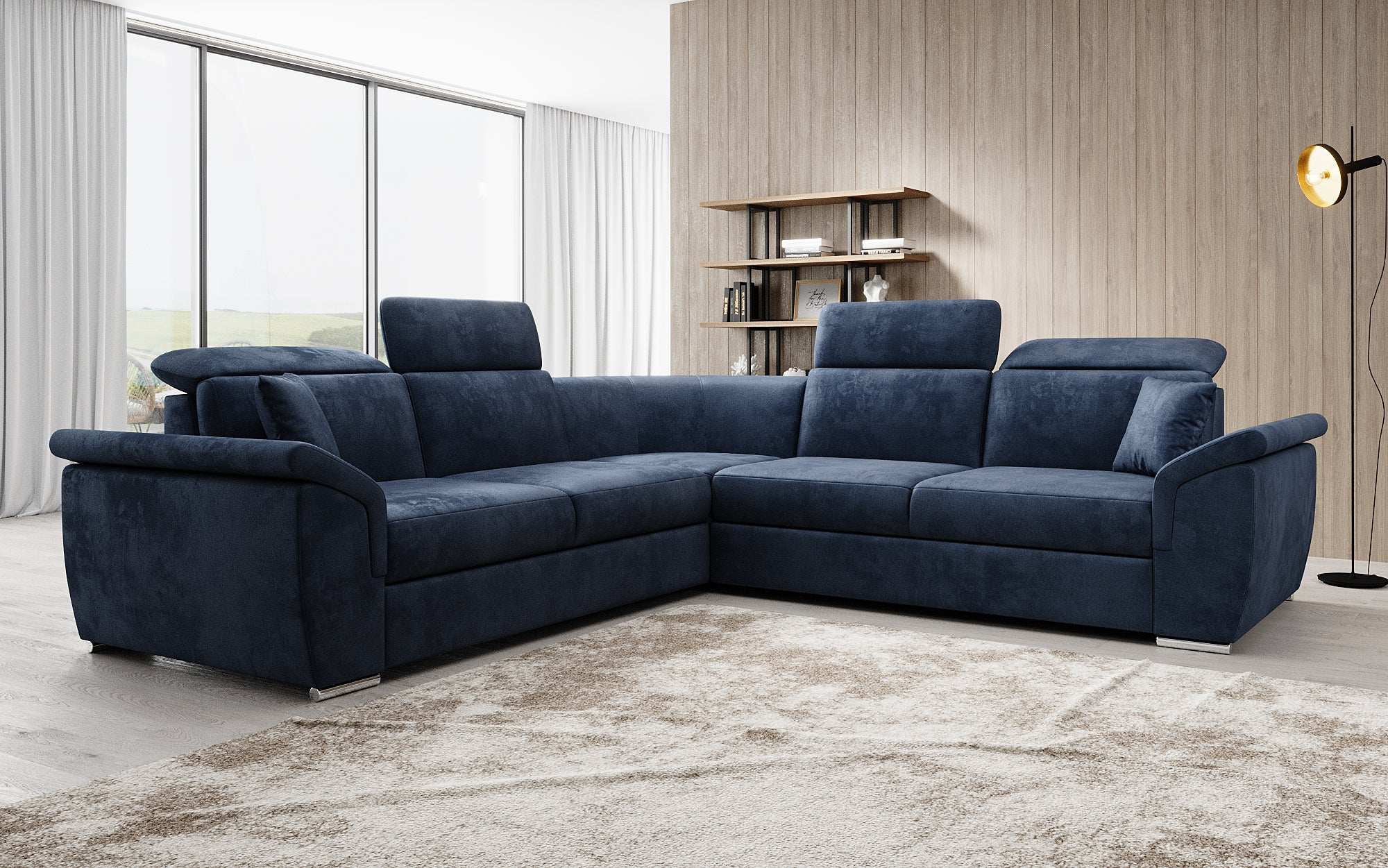 Designer Sofa Fernando met slaapfunctie en opbergruimte