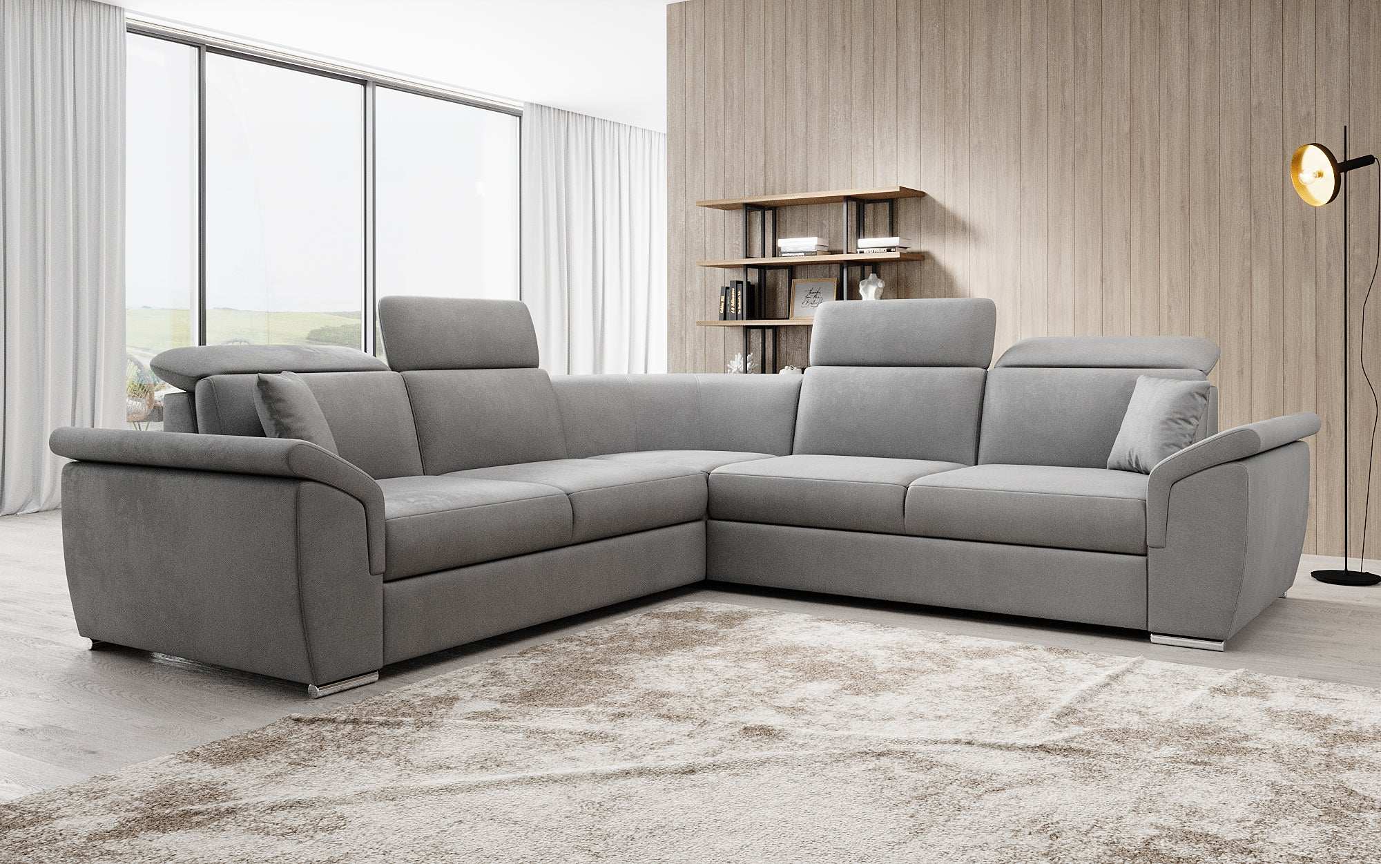 Designer Sofa Fernando met slaapfunctie en opbergruimte