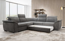 Designer Ecksofa Fernando mit Schlaffunktion und Stauraum