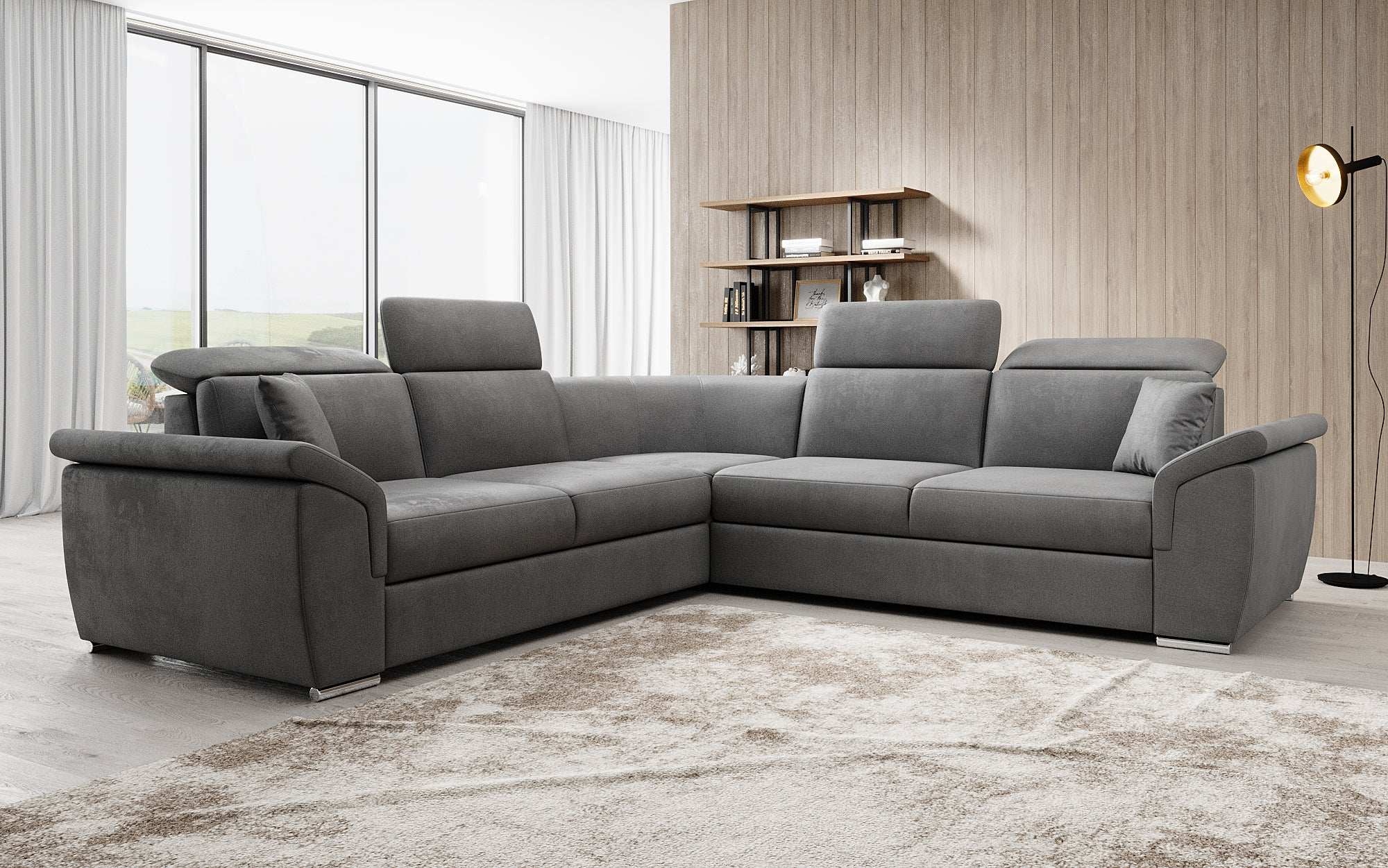 Designer Sofa Fernando met slaapfunctie en opbergruimte
