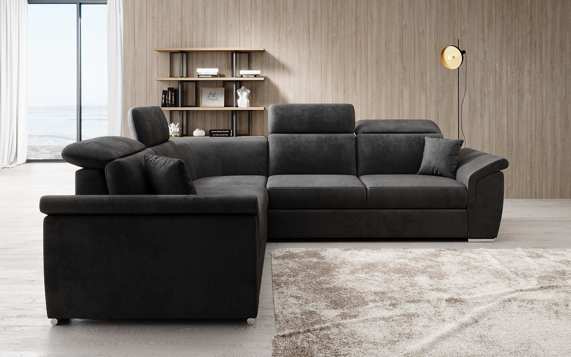 Designer Sofa Fernando met slaapfunctie en opbergruimte