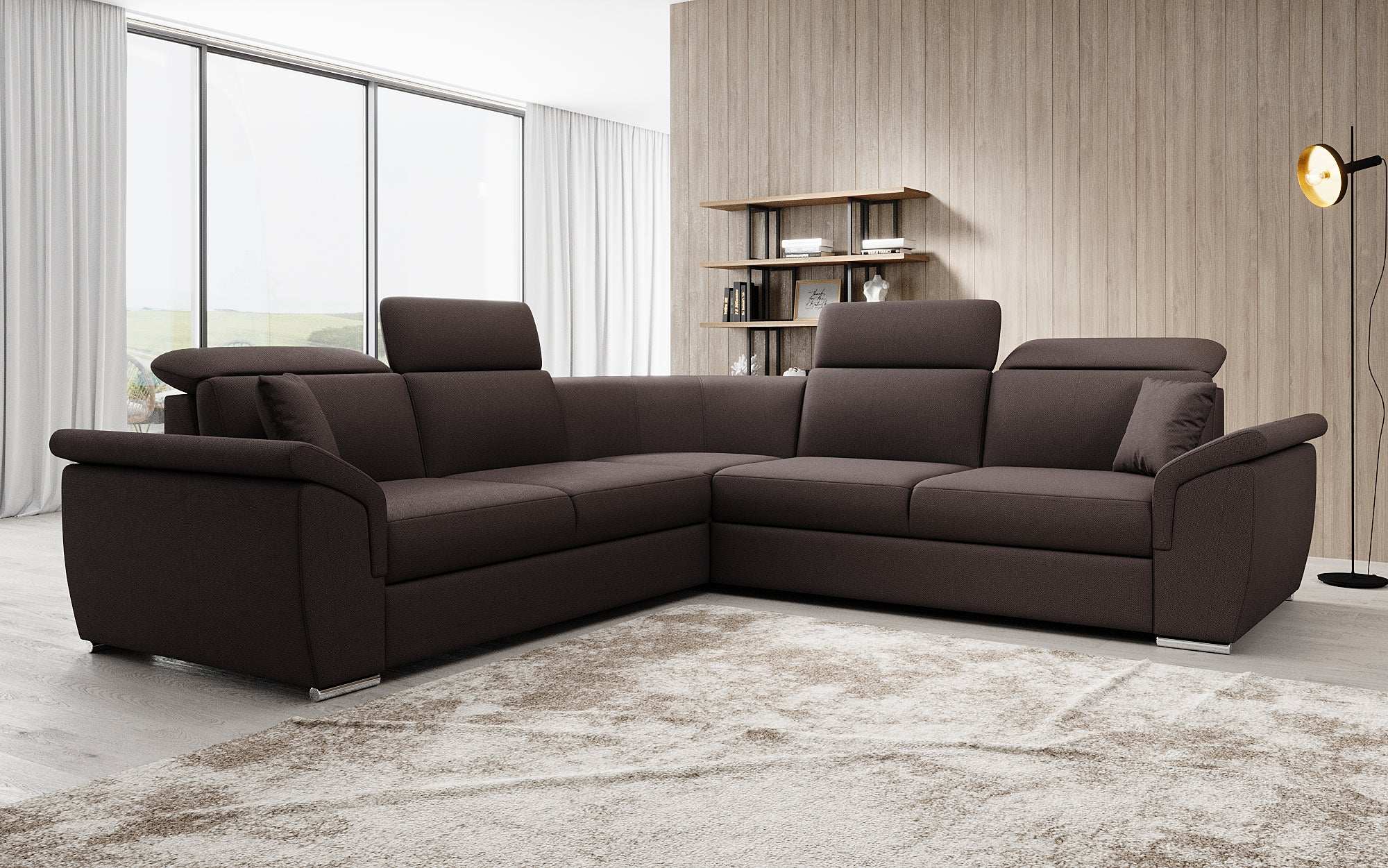 Designer Sofa Fernando met slaapfunctie en opbergruimte