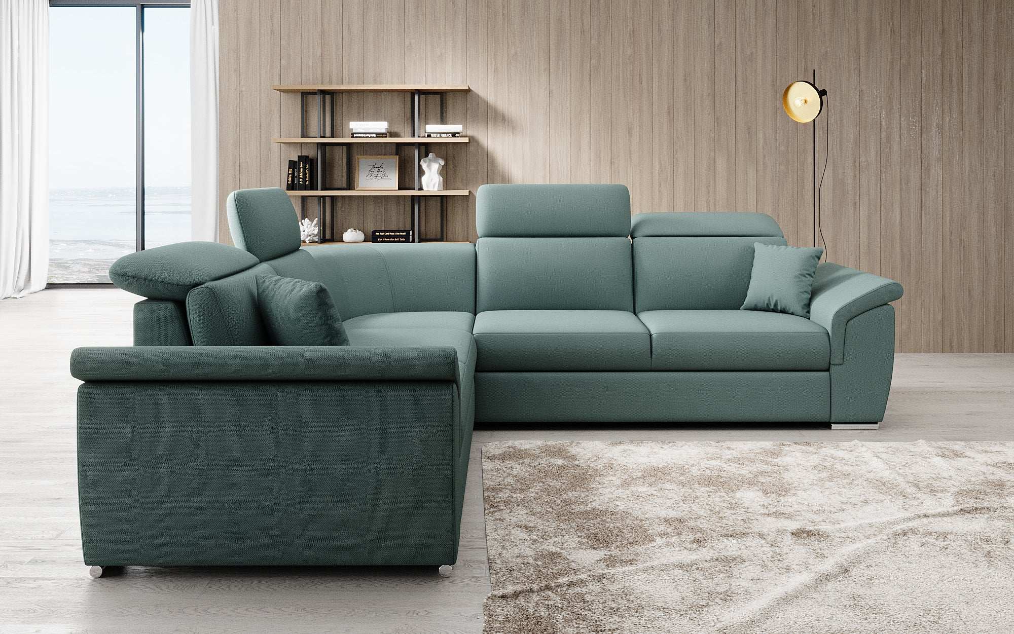 Designer Sofa Fernando met slaapfunctie en opbergruimte