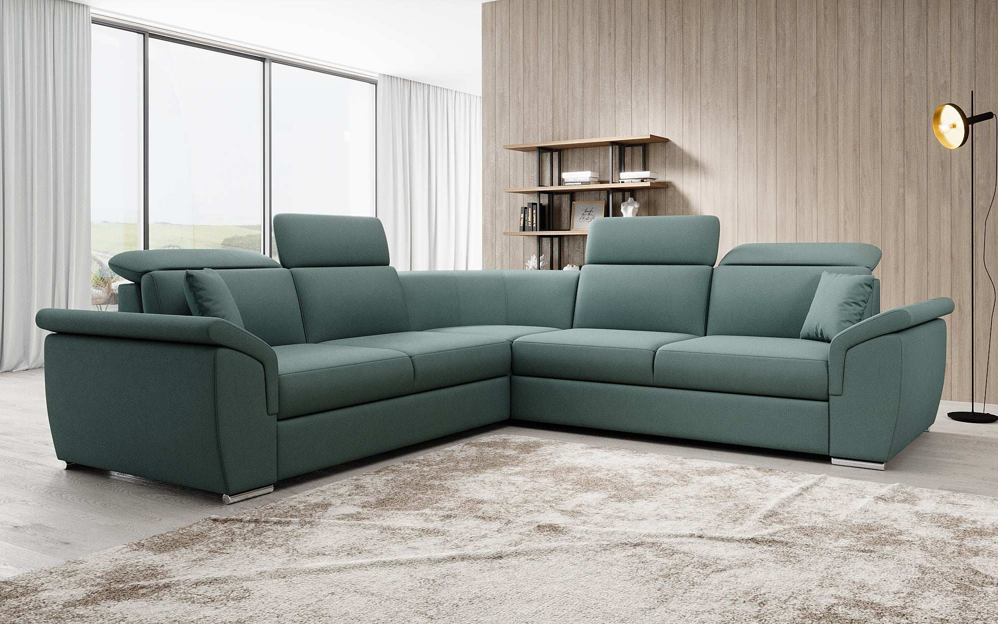 Designer Sofa Fernando met slaapfunctie en opbergruimte