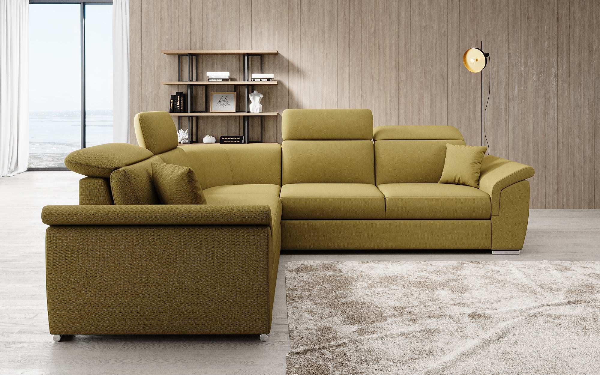 Designer Sofa Fernando met slaapfunctie en opbergruimte