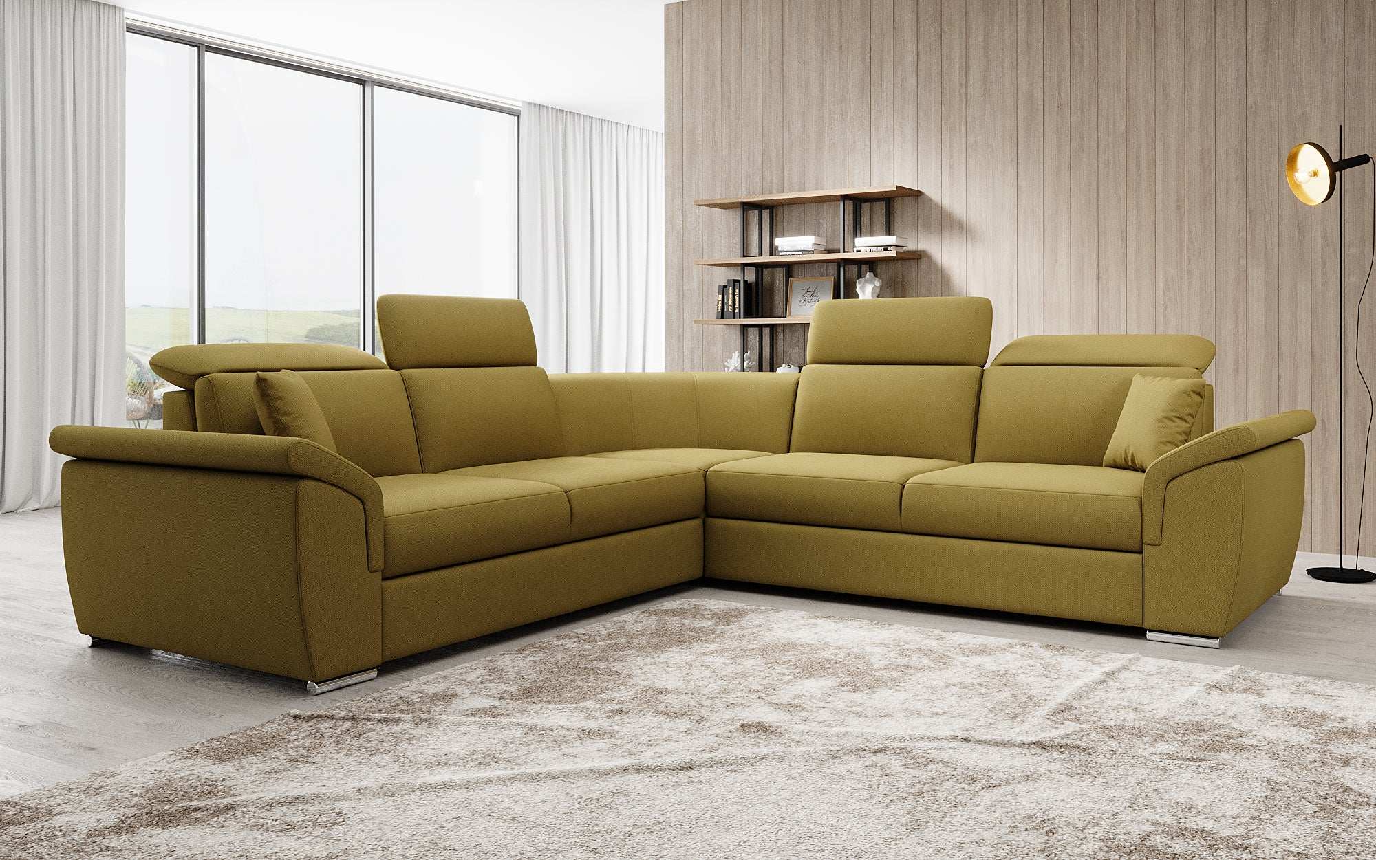 Designer Sofa Fernando met slaapfunctie en opbergruimte