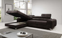 Designer Ecksofa Melinda mit Schlaf- und Klappfunktion