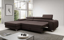 Designer Ecksofa Melinda mit Schlaf- und Klappfunktion