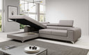 Designer Ecksofa Melinda mit Schlaf- und Klappfunktion