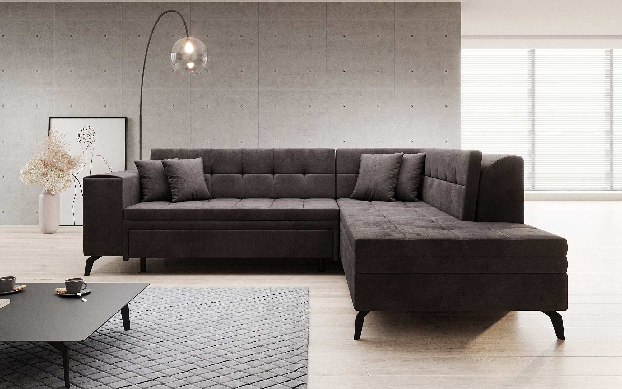 Canapé designer Lania avec fonction couchage
