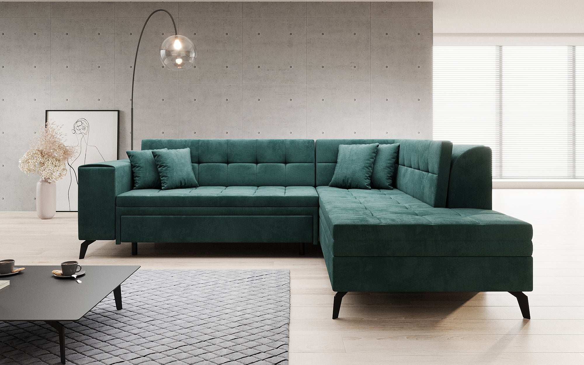 Canapé designer Lania avec fonction couchage