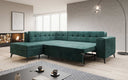 Designer-hoekbank Lania met slaapfunctie