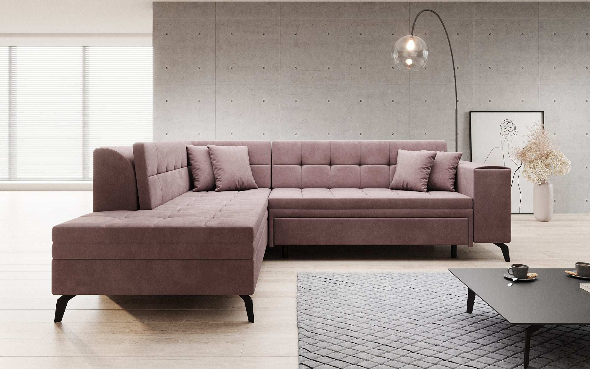 Canapé designer Lania avec fonction couchage