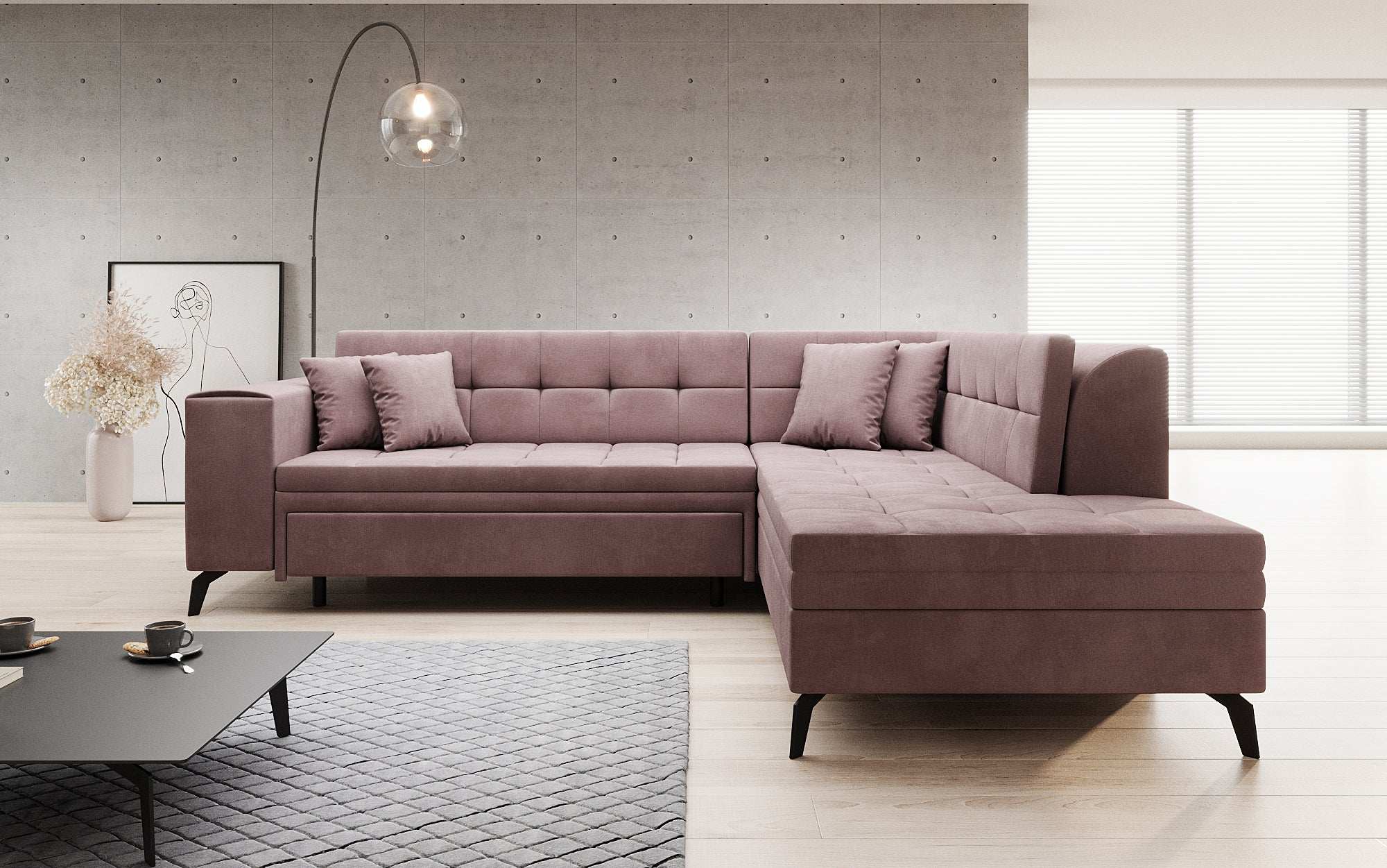 Canapé designer Lania avec fonction couchage