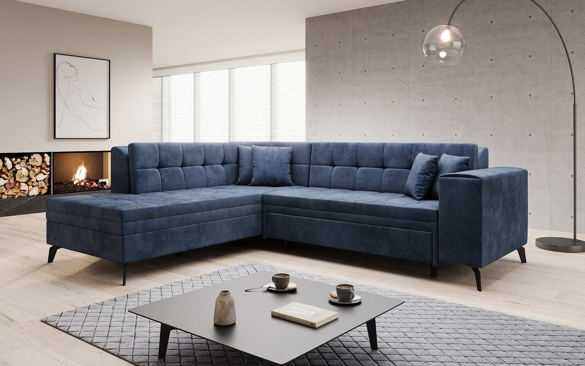 Canapé designer Lania avec fonction couchage