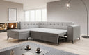 Designer-hoekbank Lania met slaapfunctie