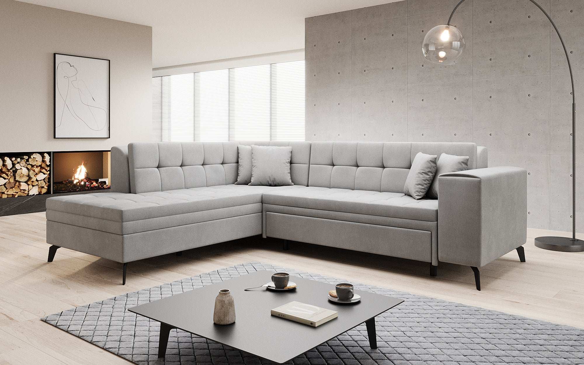 Canapé designer Lania avec fonction couchage